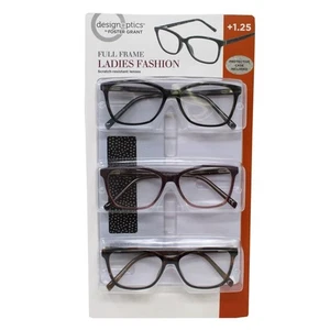 Design Optics By Foster Grant Marco Completo Damas Moda +1.25, 3 unidades - Imagen 1 de 2