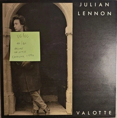 Julian Lennon Valotte Vinyl Record VG/VG JL2 12 1984 + Poster - image 1 of 2