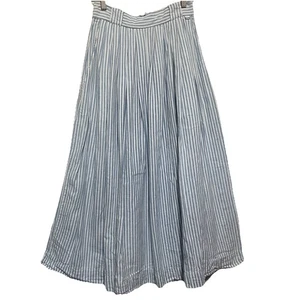 Vintage Guess by Georges Marciano Plissee Midi Rock Gr. 29 gestreift bescheiden USA - Bild 1 von 6