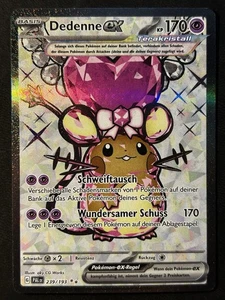 Pokemon Dedenne EX 239/193 Entwicklungen in Paldea Terakristall Holo Rare DE NM - Bild 1 von 2