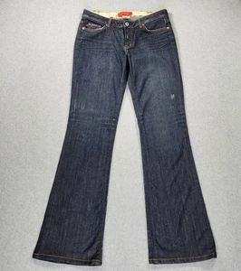 Pantalones de mezclilla Level 99 Bootcut desgastados para mujer talla 30 azul 32x33,5 hechos en EE. UU. SP1672 - Imagen 1 de 18