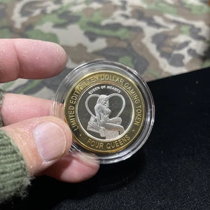 Quattro Regine - Regina di Cuori - Colpo Argento .999 Trova Argento �� - Foto 1 di 2