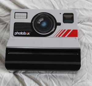 PHOTOBOX Instant Camera shaped Storage Tin NEW - Picture 1 of 5