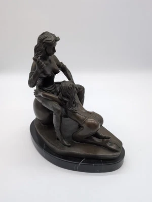 Bronzefigur Frau,  Skulptur,  Erotik, D.H. Chipacus, D.H. Chiparus, Jugendstil - Bild 1 von 4