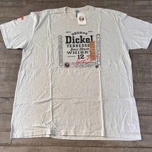 Neu mit Etikett George Dickel Whisky weißes T-Shirt Größe 2XL Tennessee Vols Logo am Ärmel - Bild 1 von 6