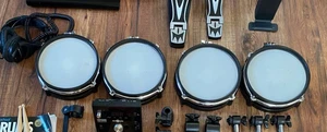 DD420X Gear 4 Music Drum Kit. UPGRADE WHITE MESH SKIN to STRONG PRO BLACK MESH - Picture 1 of 3