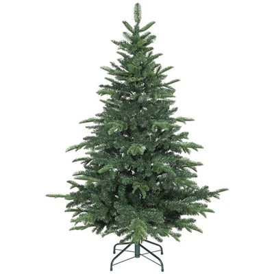HOMCOM 5ft Christmas Tree, Hinged Xmas Tree with Realistic Branches - Image 1 of 4