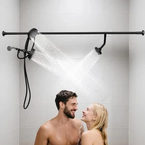 High Pressure Double Shower Heads for Couples,Dual Shower Head for Two People... - Picture 1 of 7
