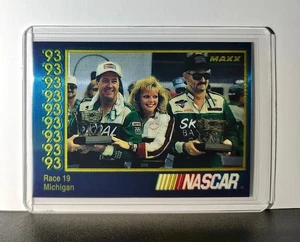 Race 19 Michigan YR 1993 Maxx Premier Plus Racing #198 NASCAR Card - Picture 1 of 2