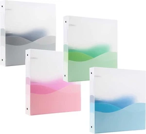 filexec Products Wave, 3-Ring Binder, 2" Capacity, 3-Interior Pockets, Assorted - Picture 1 of 6