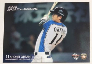 2013 BBM Shohei Ohtani Nippon Ham Fighters  Rookie year 3rd HR Baseball Card - Picture 1 of 2