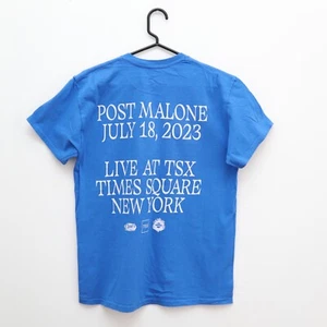 Post Malone - blaues T-Shirt - Live at TSX Times Square New York - Unisex M - Bild 1 von 2