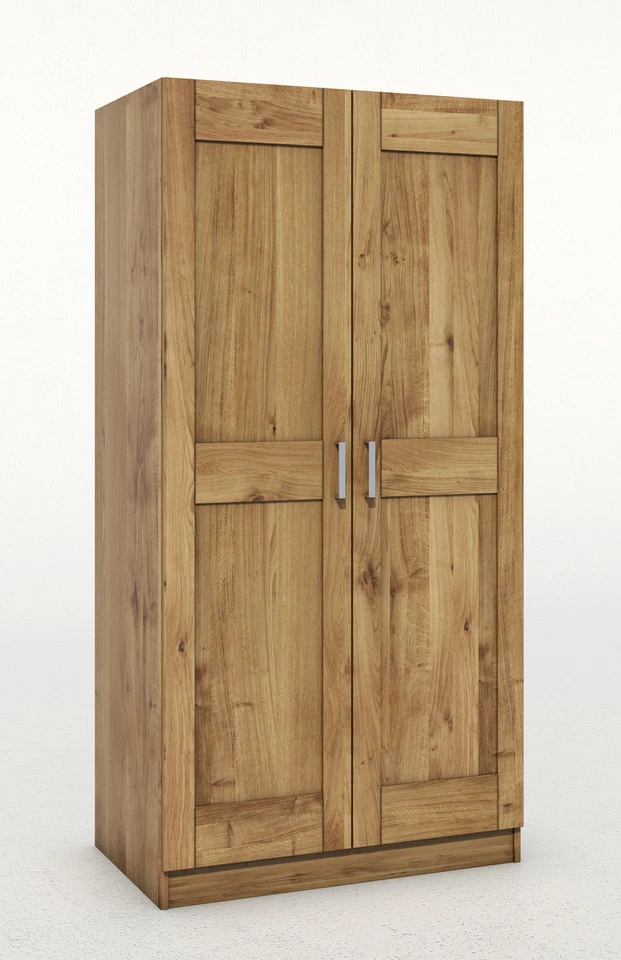Kleiderschrank Kernbuche massiv Geölt 2türig