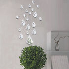 Regentropfenförmiger Spiegel Acrylaufkleber Regentropfen-Dekorationsspiegel