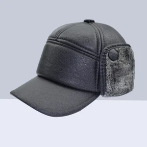 Berets Men's Ear Cover Middle-aged Winter Forward - Picture 1 of 12