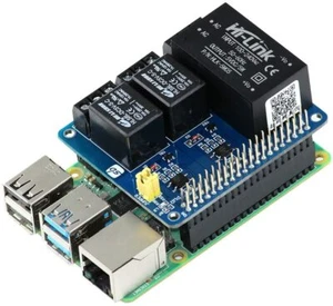 Home Automation HAT for Raspberry Pi, 2 Ch 5V Smart Raspberry Pi Relay HAT - Afbeelding 1 van 1