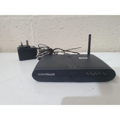 Thomson Speedtouch ST585 v6 Wireless ADSL Network Modem Router with AC Adapter - Image 1 of 4
