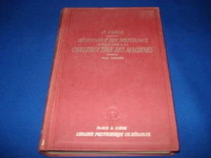 Résistance des Matériaux appliquée à la construction des machines. TOME - Picture 1 of 1