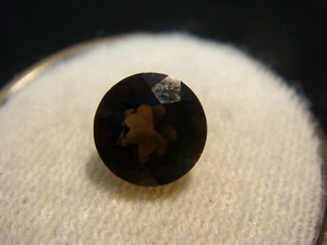 Smoky Quartz Round cut Gemstone 7 mm 1.50 carats Natural Gem - Foto 1 di 3