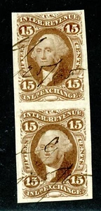 USA R41a VERTICAL PAIR -- VF ITEM -- NICE CLEAR MARGINS - Picture 1 of 1