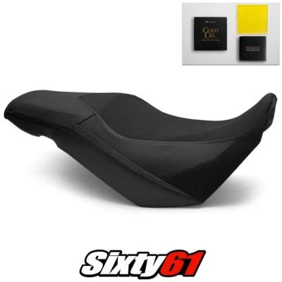Cubierta de asiento y gel Suzuki V-Strom 650 2017-2022 2023 2024 negro Luimoto Tec-Grip Foto 1 de 4