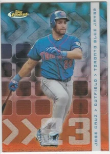 ⚾ 2002 Topps Finest #8 Jose Cruz Refractor /499 Toronto Blue Jays ⚾ - Picture 1 of 2