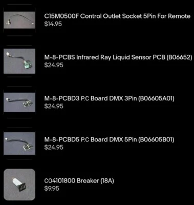 Antari M-8 Fog Machine Parts ***USED*** Heater Tube Thermostat Thermometer M8 - Image 1 of 4