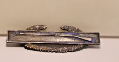 WWII US Army Combat Infantry Badge Sterling 21 Grams - Изображение 1 из 4