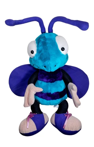 Vintage Hugo Charlotte Hornets Plush Mascot 18" Purple Turquoise 1998 Nanco Cover