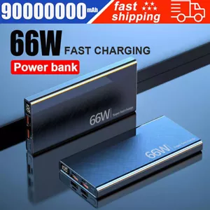 Power Bank 9000000mAh Portable 66W USB Fast Phone Charger Battery LED Display UK - Picture 1 of 12