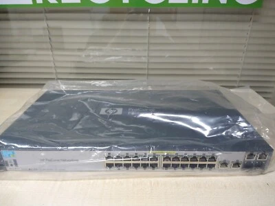 HP J9138A 2520-24-PoE 24X 10/100 PoE ports - No Rack Mounts -  No PSU. - Image 1 of 4