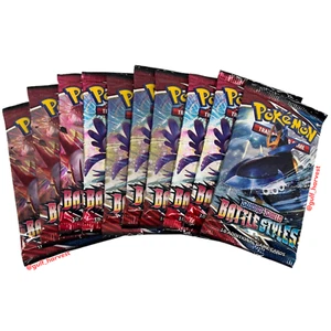 Lot of (10) Pokemon TCG Sword & Shield Battle Styles Booster Packs - NEW/SEALED - Picture 1 of 4