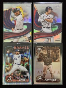 2024 Topps Cromo - Lote de (4) Refractores Atlanta BRAVES R.Acuna Jr. ++ - Imagen 1 de 4