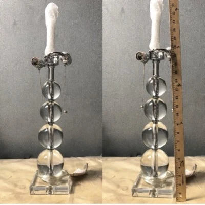 Set of 2 Lucite Acrylic lamps - Image 1 of 3