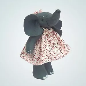 Erica soft toy felt elephant sewing kit.  Kit makes a 5" tall elephant - Picture 1 of 4