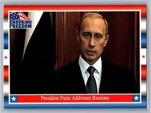 2001 Topps Enduring Freedom #17 Vladimir Putin (RC) - Pack Fresh NM-MT - Picture 1 of 2