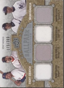 Eight Swatch Memorabilia 2009 Upper Deck Ballpark Collection 173/300 - Picture 1 of 7