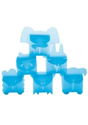 E-MY GUZZINI Party Animals 6 ALLACCIATOVAGLIOLI AZZURRO casa tavola feste regalo - Immagine 1 di 3