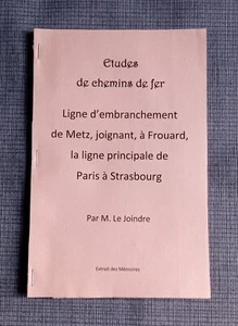Etudes de chemins de fer - Ligne d'embranchement de Metz, joignant, à Frouard, l - Imagen 1 de 2