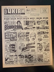Mailer mensual de teatro, abril de 1951, calendario de autocine/teatro de doble cara - Imagen 1 de 6
