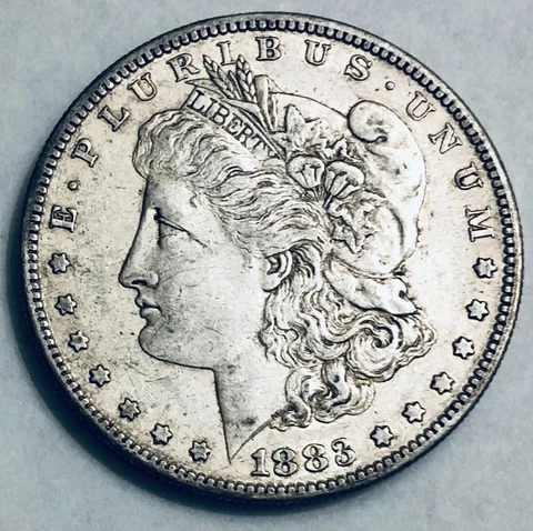 1883-S Morgan Silver Dollar AU Details Cover