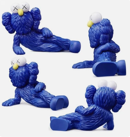 NEW KAWS “TIME OFF” BFF Figure BLUE - IN BOX SHIPS NOW, GONE, TAKE, SHARE, CHUM Cover