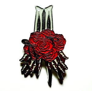 Pin Grateful Dead Primavera 1990 TOO Manos Esqueleto Rosas Pinback Solapa Otro - Imagen 1 de 12