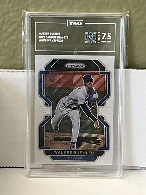 2022 Panini Prizm White Wave Prizm Walker Buehler #72 - Image 1 of 2