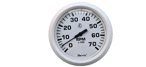 Outboard engine only Faria Tachometer F33104 Dress White 4inch 7000RPM - Picture 1 of 6