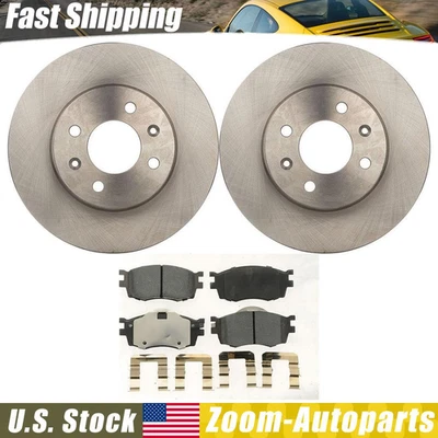 Комплект передних тормозных дисков и колодок для 2006 2007 2008 2009 2010 2011 Kia Rio5 - Изображение 1 из 4