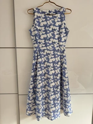 Beachtime Midikleid blau weiß bedruckt neu 36 - Bild 1 von 4