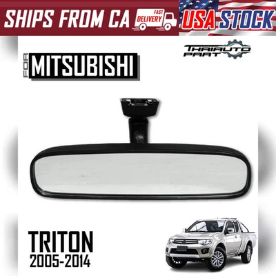 Espejo retrovisor interior negro para Mitsubishi L200 Triton MN ML 2005-2014 Foto 1 de 4