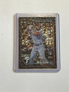 2024 Topps Series 2 Weston Wilson Black Foil SP Super Box Phillies Rookie RC 658 - Bild 1 von 2
