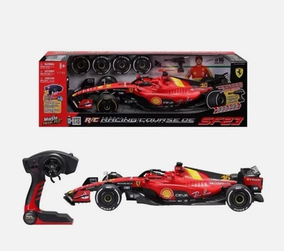 Coche de radiocontrol de carreras Maisto Fórmula 1 escala 1:10 Ferrari Racing Charles Leclerc, regalo Foto 1 de 4